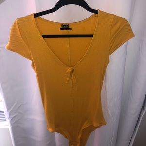 Yellow Urban Outfitters bodysuit